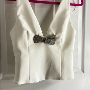 Zara Sequin Bow Tank